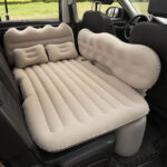 Inflatable Car Travel Bed – Comfortable Flocking Cloth Mattress for Road Trips