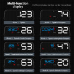 T900 Universal Car HUD – GPS Windshield Speedometer - Image 2