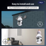 Sony Sensor Wireless LED 4K Bulb Camera with 360° View - Image 5