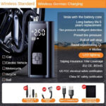 Car Air Pump Wired/Wireless Protable Car Air Compressor 150PSI - Image 7