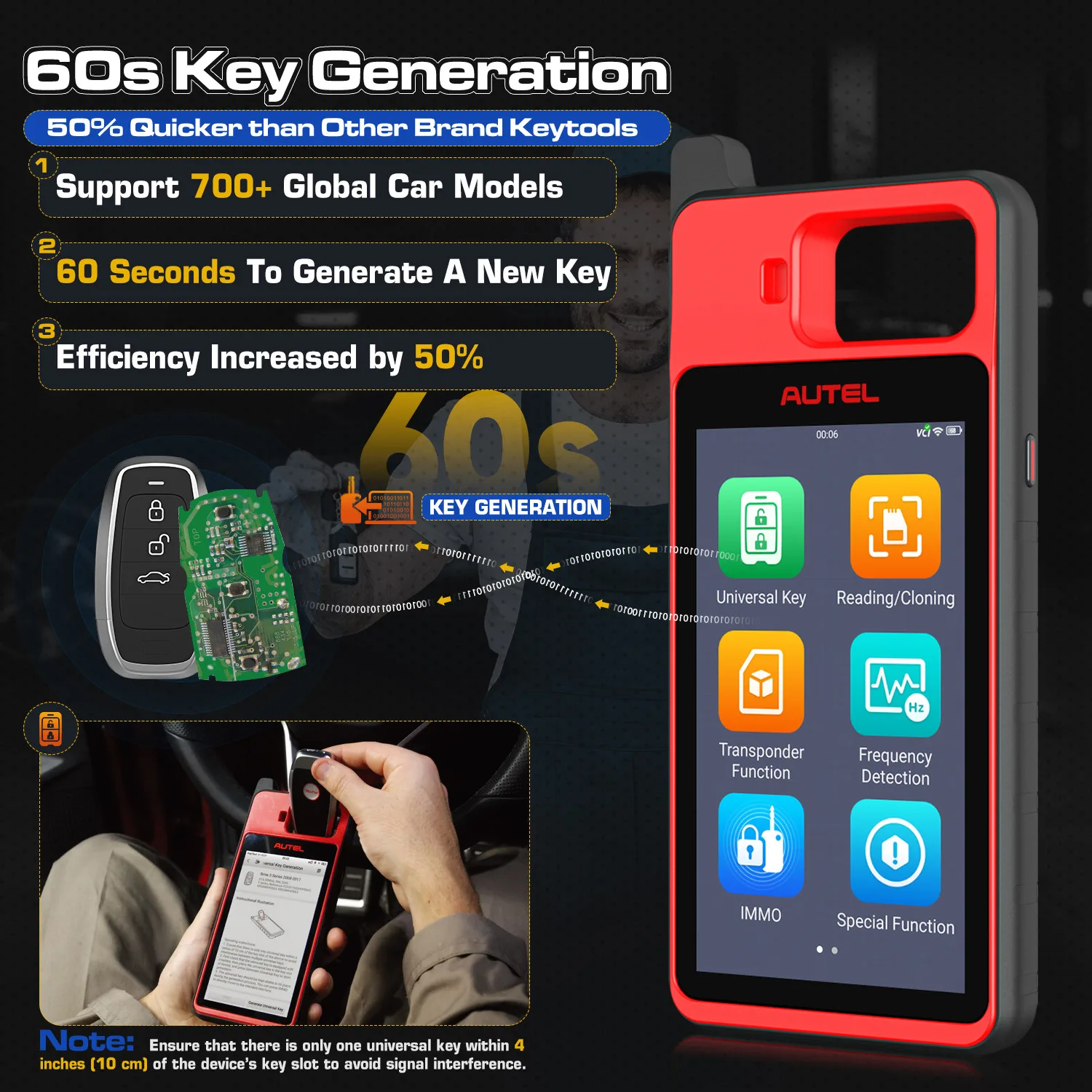 Autel MaxiIM KM100 Key Fob Programmer & Immobiliser - Image 5