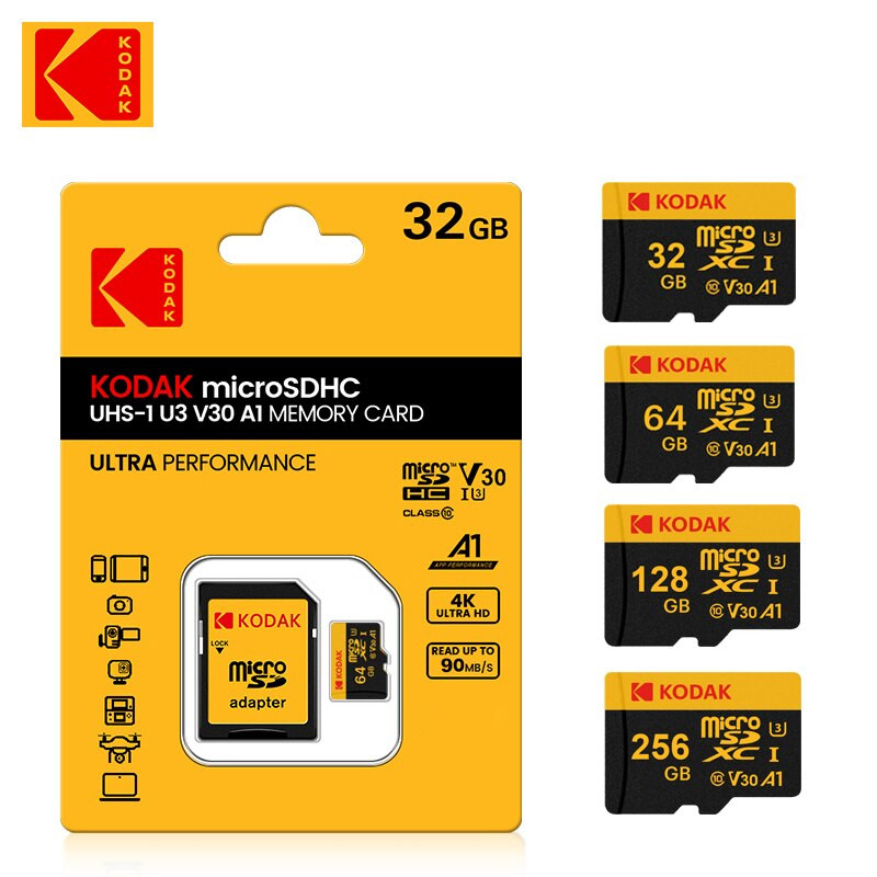 file-2813.jpg Kodak Class-10 U3 A1 Micro SD Card UHS - Image 1