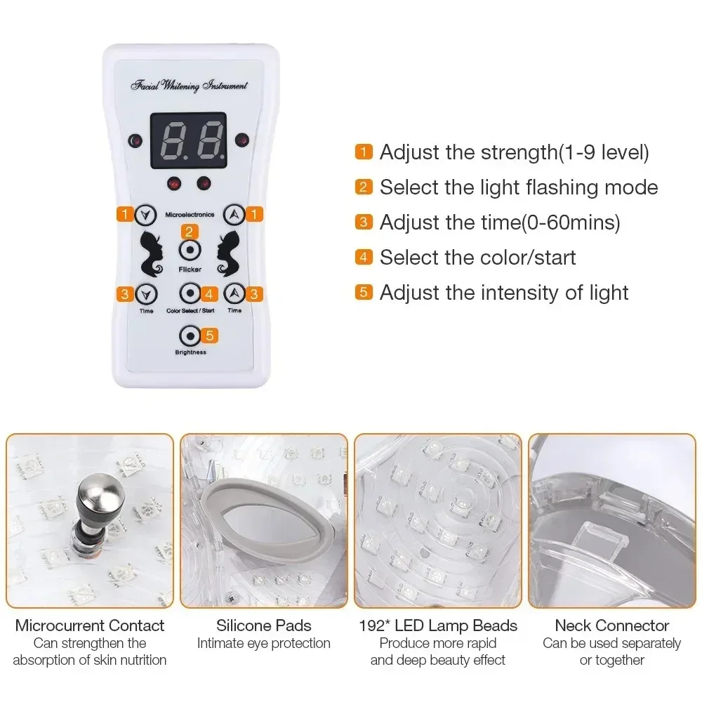 EclatSkin London – Limited Edition Pro 7-Color Face + Neck LED Mask - Image 5