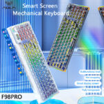 AULA F98PRO Wireless RGB Mechanical Keyboard | Transparent Keycaps | 2.4G & BT - Image 2
