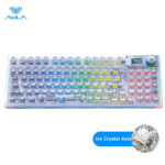AULA F98PRO Wireless RGB Mechanical Keyboard | Transparent Keycaps | 2.4G & BT - Image 8