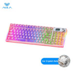 AULA F98PRO Wireless RGB Mechanical Keyboard | Transparent Keycaps | 2.4G & BT - Image 11