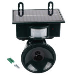 Qiilu Solar Ultrasonic Pest Repeller | Motion Sensor | Outdoor Garden Protection