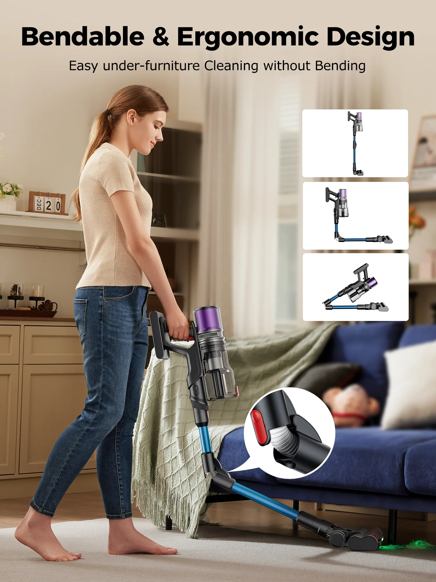 Proscenic P16 Cordless Vacuum Cleaner - Image 4