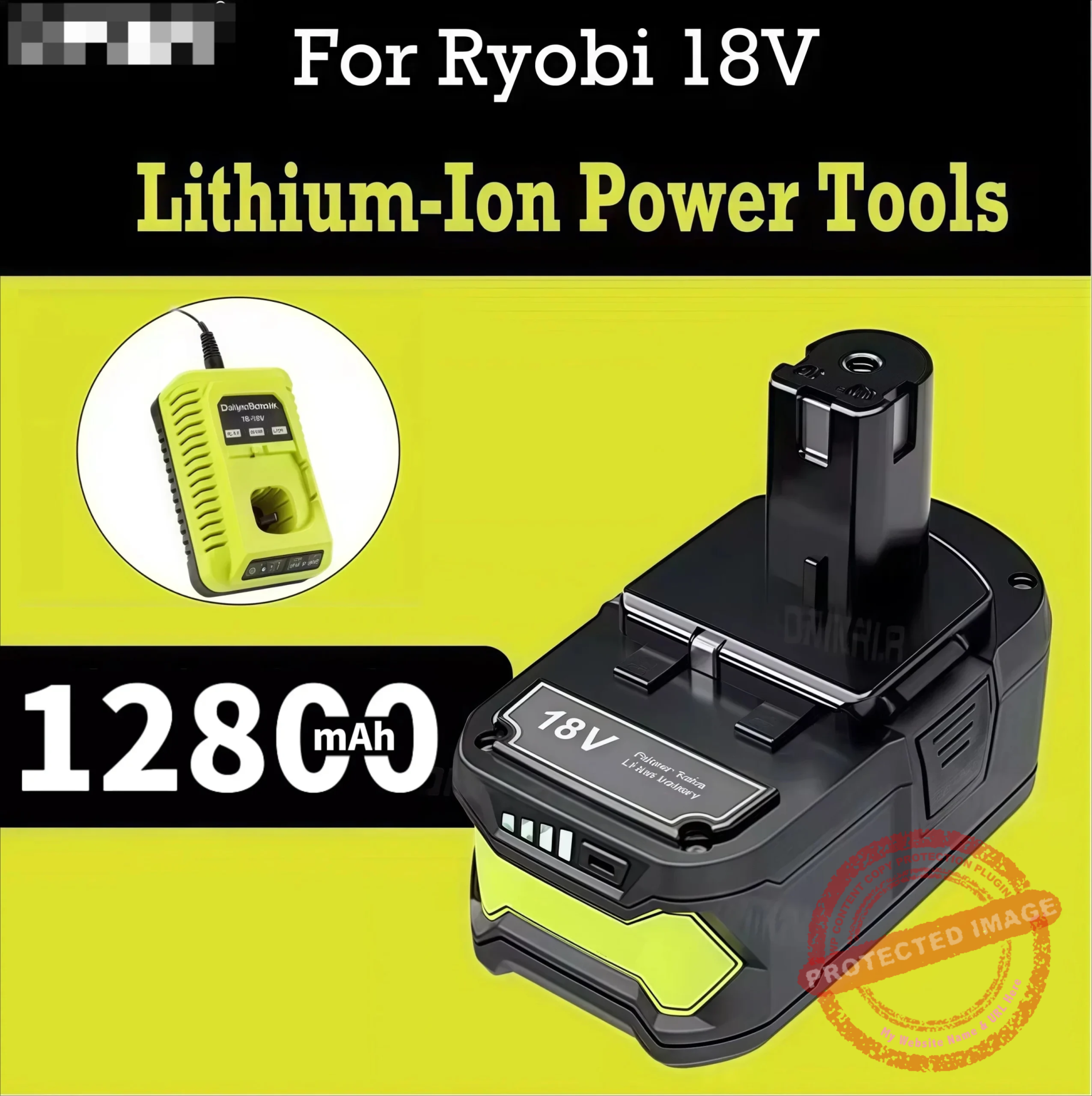 18V 6.0/12.8Ah Battery for RYOBI ONE+ - Image 9