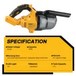 DeWalt DCV501 Cordless Vacuum Cleaner - Image 3