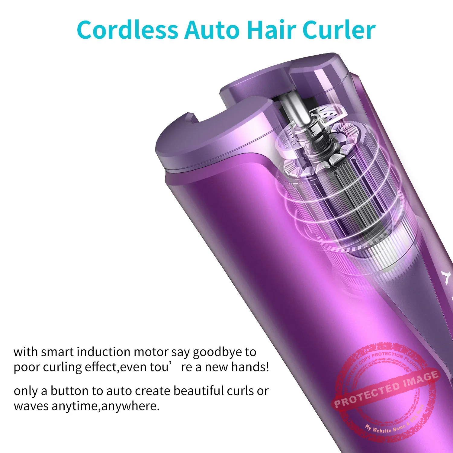 ABHI Portable Cordless Automatic Hair Curler - Image 3