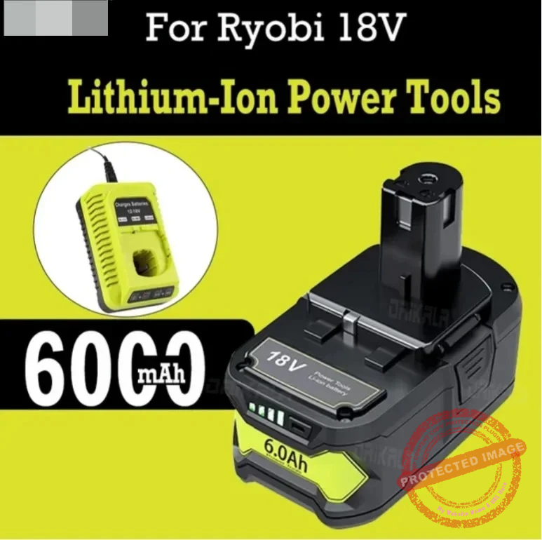 18V 6.0/12.8Ah Battery for RYOBI ONE+ - Image 11