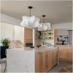 Natural Linen and Silk Wabi-Sabi Pendant Light - Image 2