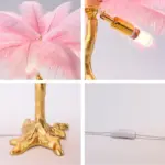 Ostrich Feather Bedroom Table Lamp - Image 6