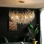 Elegant French Crystal Branch Chandelier – Luxury Ceiling Light for Living Room & Dining Room - Image 4