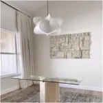 Natural Linen and Silk Wabi-Sabi Pendant Light - Image 6