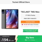 TECLAST T65 Max 13" FHD Display Android 15 Tablet