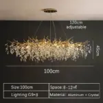 Elegant French Crystal Branch Chandelier – Luxury Ceiling Light for Living Room & Dining Room - Image 10