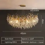 Elegant French Crystal Branch Chandelier – Luxury Ceiling Light for Living Room & Dining Room - Image 16