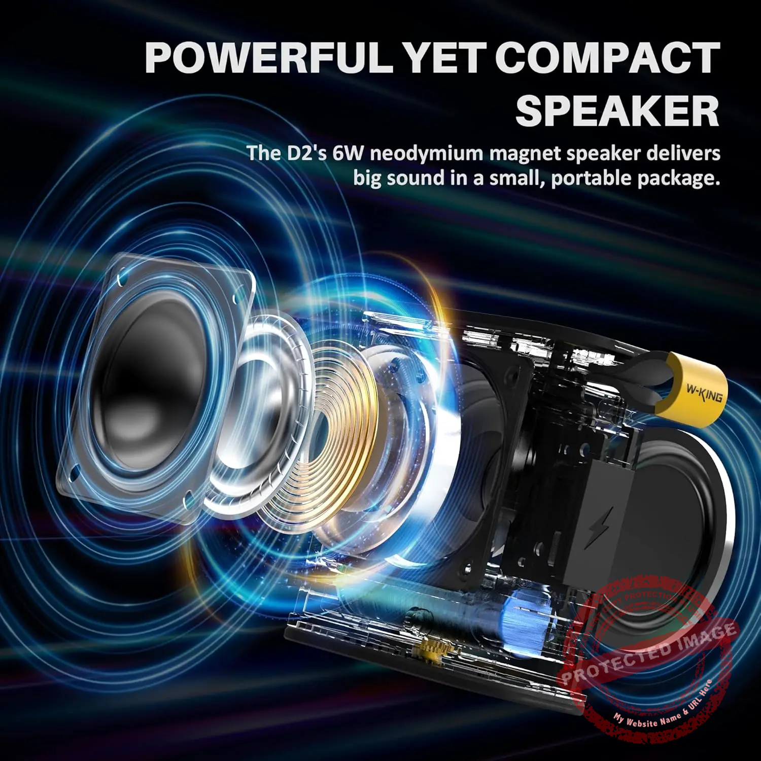 W-KING D2 Bluetooth Speaker - Image 3