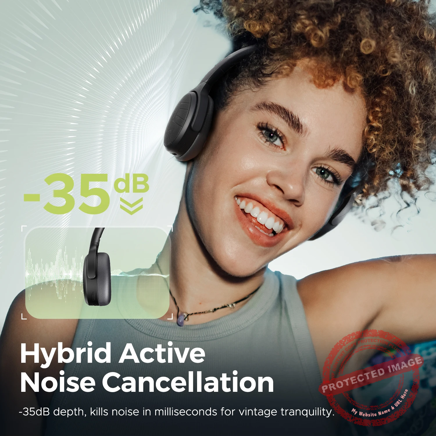 SoundPEATS Space Lite Noise Cancelling Headphones - Image 2