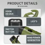 Qinux Suneem Solar/Hand-Powered Torch - Image 5