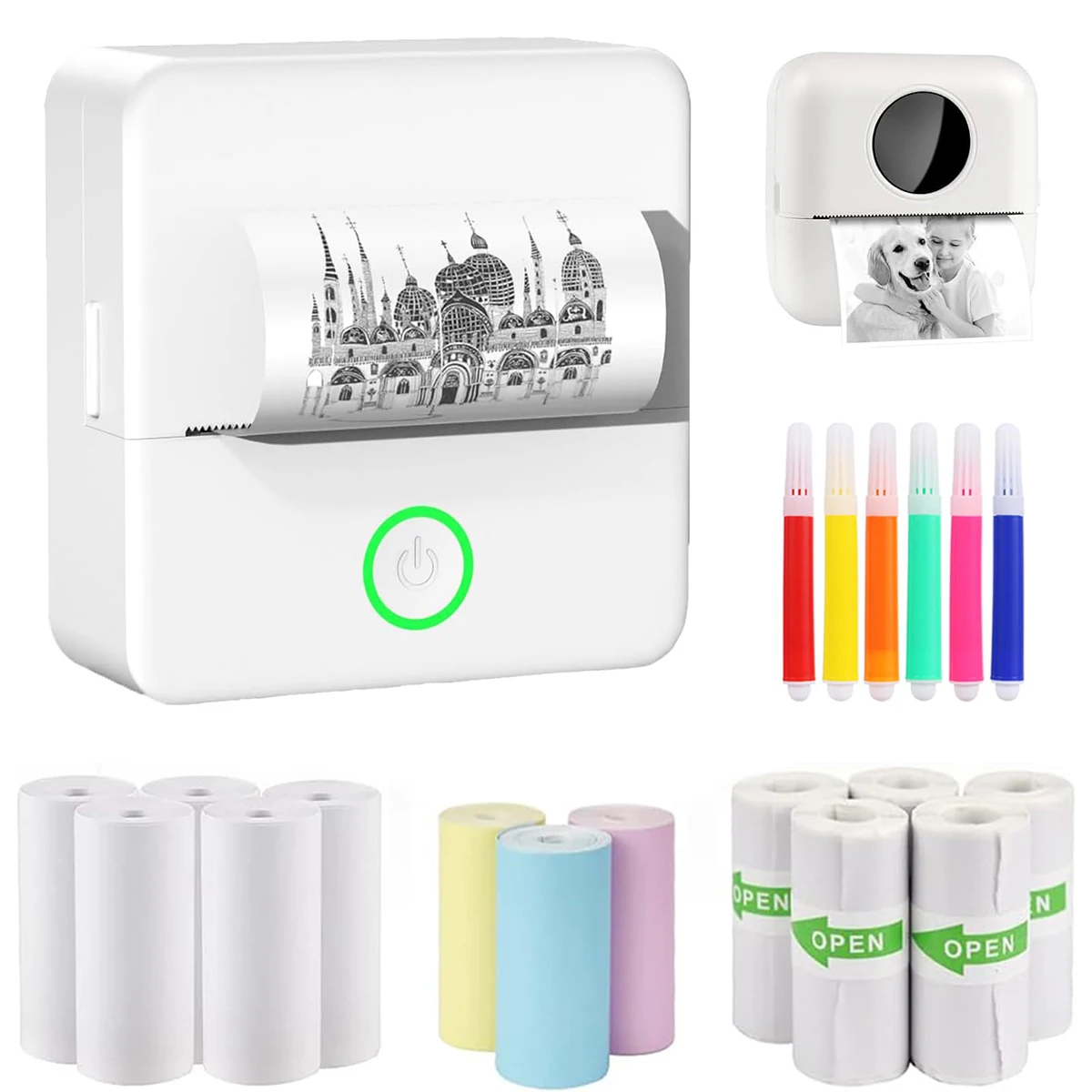 Sf0b5b55cf2db4d568888881a4ac0d35ek.webp Qinux PockPrix Thermal Mini Printer - Image 1