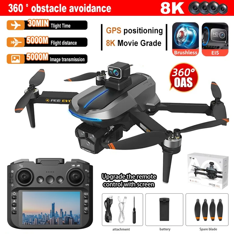 Se6a294252e864efabceb8db78e7d5c00N-1.webp AE8 EVO GPS Drone - Image 1